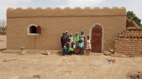 A Nubian vault used as a family home in Mali (Cred. Association la Voûte Nubienne)