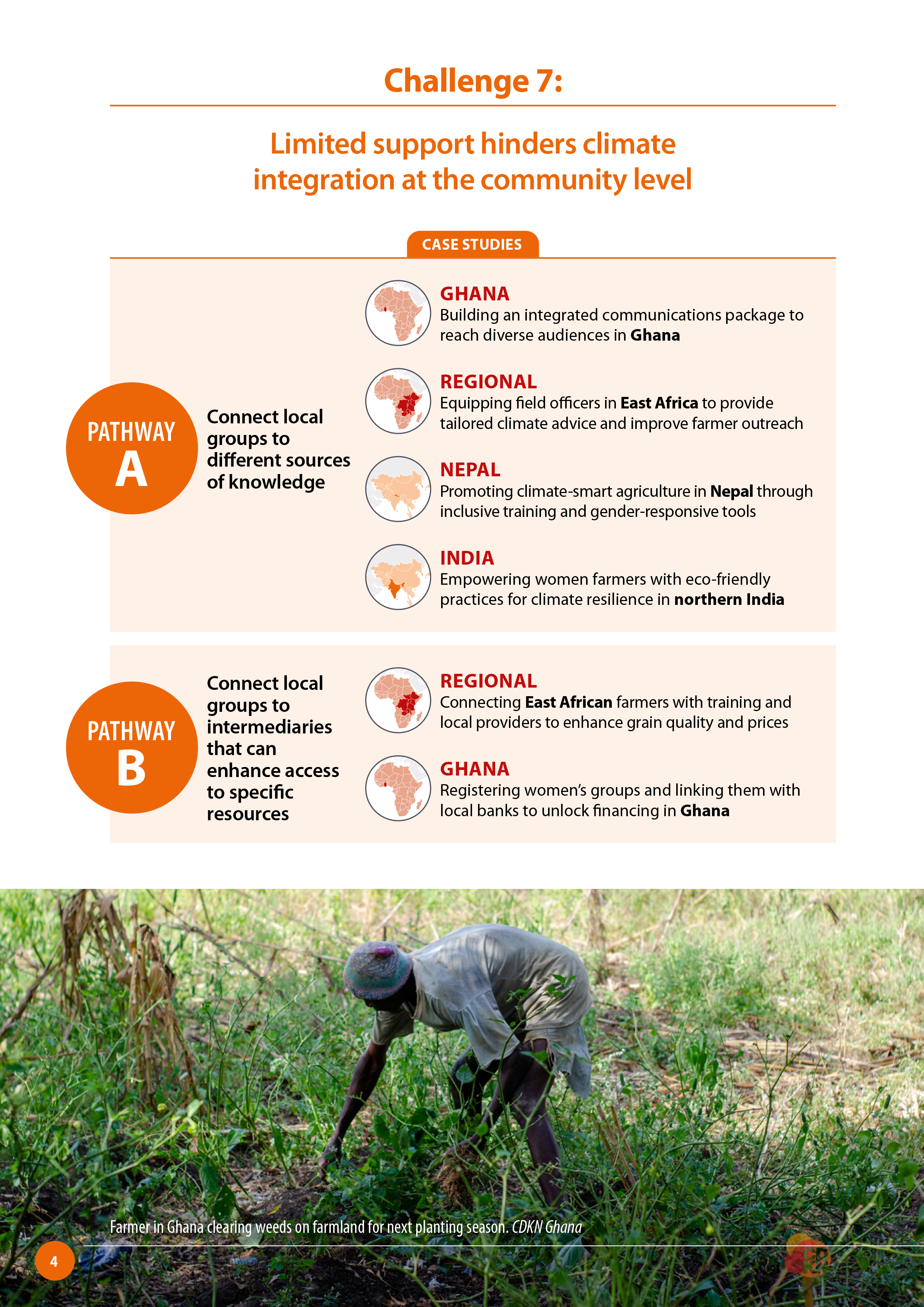 Challenge seven map of case studies