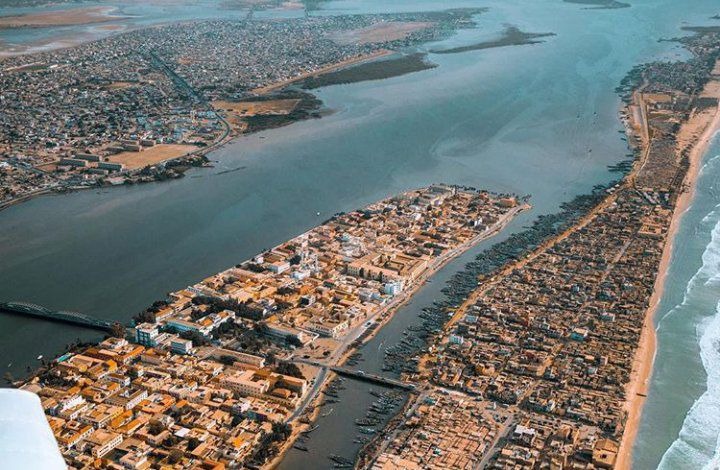 Aerial view of city of Saint Louis (Credit: Lamine Ndiaye)