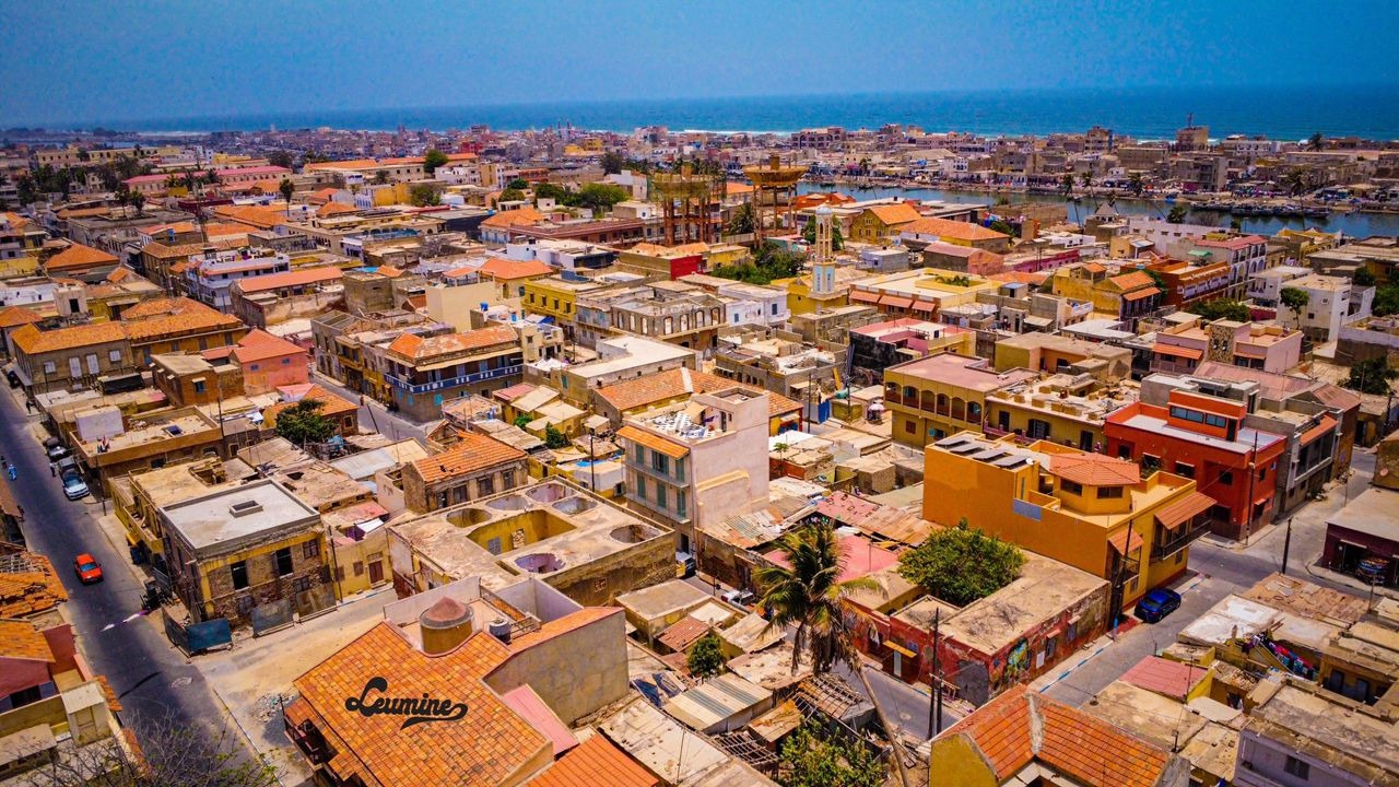 Saint Louis seen from above (Credit: Lamine Ndiaye)