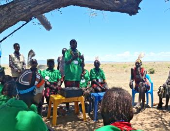 Women speaking in a VESA group