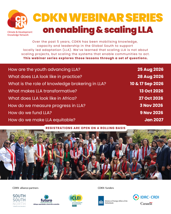 CDKN webinar series on enabling & scaling LLA