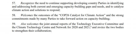 COP26 Catalyst mention in the Glasgow Climate Part no1