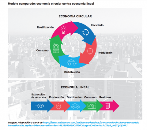 Modelo de economia circular vs linal