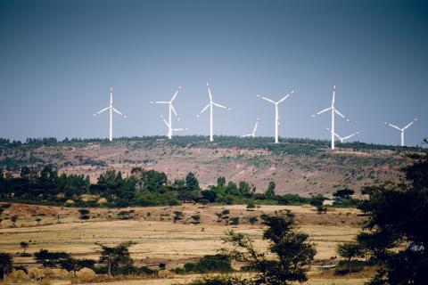 Wind turbines at Adama, Ethiopia
