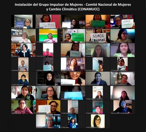 PERU project - Online consultations to engage women in Peru_s climate change policy process, 2021.©Peru_s Ministry of Environment (MINAM)