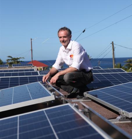 Solar panel installation Dominica