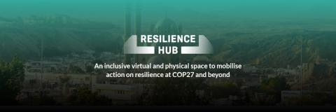 COP27 Resilience Hub flyer