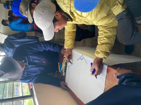 Taller de arranque con FONAG y las comunidades Santa Ana y Loreto del Pedregal, Pichincha, Ecuador - © Gabriela Villamarín, FFLA.