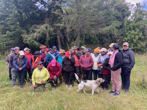 Participantes del FONAG en Santa Ana y Loreto del Pedregal, Pichincha, Ecuador - Fotografía ©Gabriela Villamarín, FFLA.