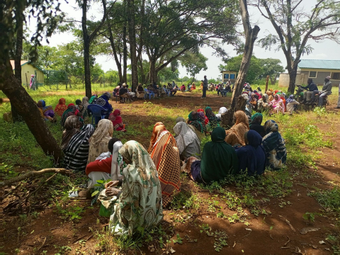 During the PFMP sensitisation meetings with the community