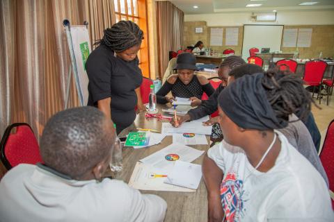 Participants engaging in a co-creation session, courtesy of KYCTV Kenya