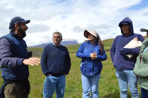 © Dayana Lema, FFLA / Visita de campo en la comunidad El Pedregal en el marco del Encuentro de Fondos de Agua de Colombia, Perú y Ecuador / El Pedregal, Machachi - Ecuador.