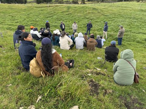 © Dayana Lema, FFLA / Visita de campo en la comunidad El Pedregal en el marco del Encuentro de Fondos de Agua de Colombia, Ecuador y Perú / El Pedregal, Machachi - Ecuador.