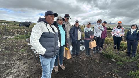 © Dayana Lema, FFLA / Visita de campo en la comunidad El Pedregal en el marco del Encuentro de Fondos de Agua de Colombia, Perú y Ecuador / El Pedregal, Machachi - Ecuador.