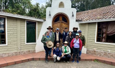 © FFLA / Visita de campo en la Hacienda La Esperanza, en el marco del intercambio de experiencias entre los Fondos de Agua FONAG y FORASAN / Pintag, Ecuador.